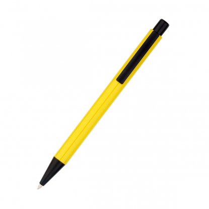 Ручка Deli, жёлтая, вид спереди