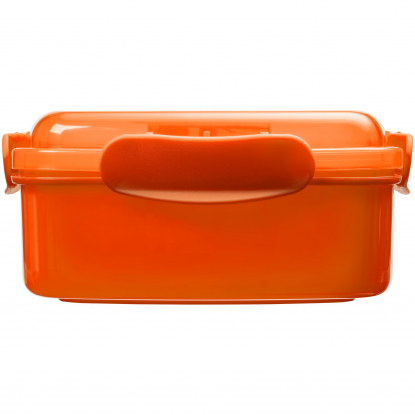 Ланчбокс Cube, оранжевый, вид спереди
