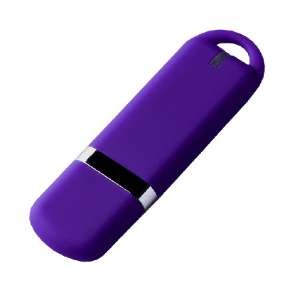 Флешка MIRAX SOFT, темно-фиолетовая
