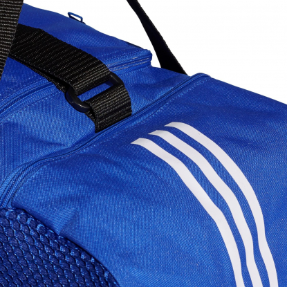 Спортивная сумка Tiro, ярко-синяя, классические три полоски