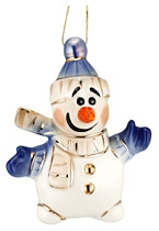 Фарфоровая елочная игрушка Olaf