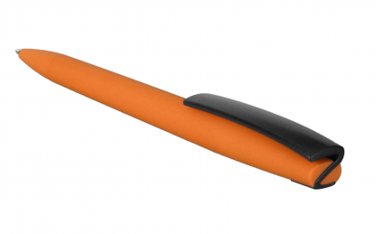 Ручка ZETA SOFT MIX, оранжевая с чёрным
