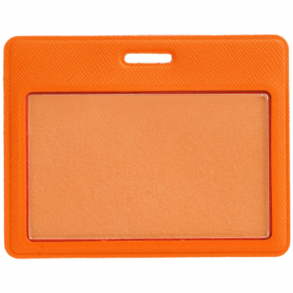 Чехол для карточки Devon, оранжевый, вид спереди