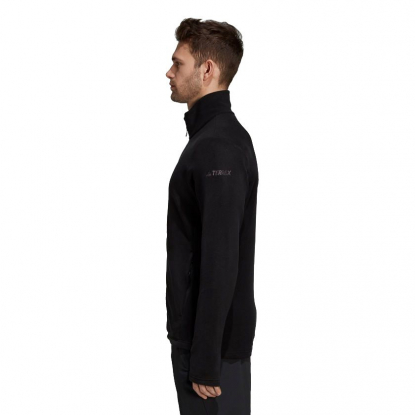 Куртка Tivid, флисовая, мужская, чёрная, вид сбоку