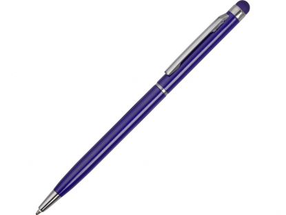 Ручка-стилус металлическая шариковая Jucy, темно-синяя