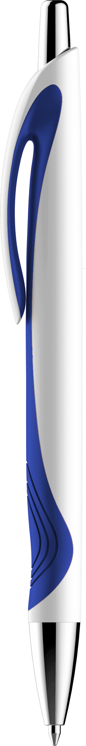 Шариковая ручка Turbo, синяя, вид сбоку