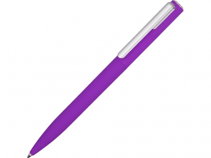 Ручка пластиковая шариковая Bon soft-touch, фиолетовая
