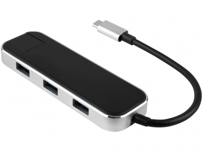 Хаб USB Type-C 3.0 Chronos, черный