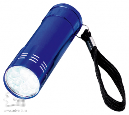 Фонарик с набором отверток синий