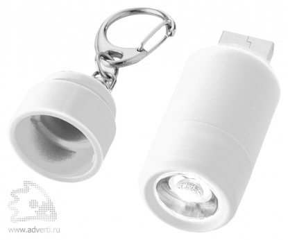 Мини-фонарь Avior с зарядкой от USB, белый