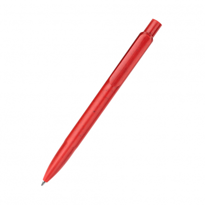 Ручка из биоразлагаемой пшеничной соломы Melanie, красная