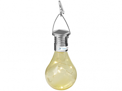 Солнечный диодный фонарь Surya, желтый, пример нанесения