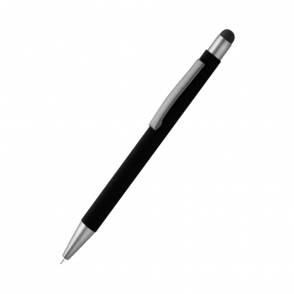 Ручка металлическая Story софт-тач, чёрная
