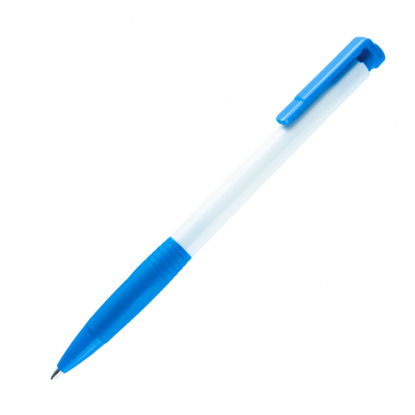 N13, ручка шариковая с грипом, пластик, синяя