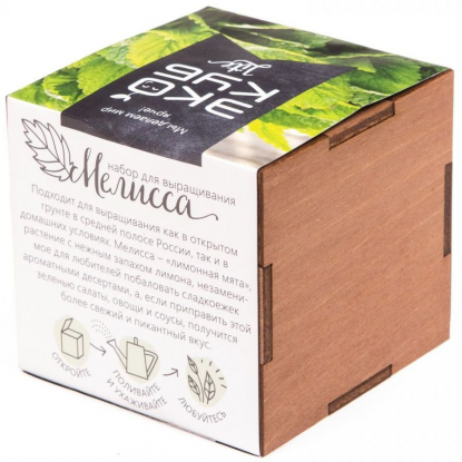 Набор для выращивания Экокуб Lite, мелисса