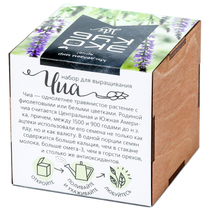 Набор для выращивания Экокуб Lite, чиа