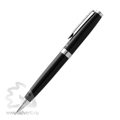 Шариковая ручка Cherbourg, чёрная, вид сбоку