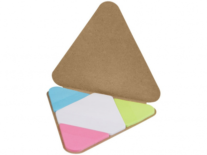 Треугольные стикеры, коричневый, открытый