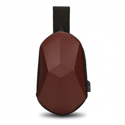 Сумка на плечо Xiaomi Tajezzo Beaborn Polyhedron Chest Bag, коричневая