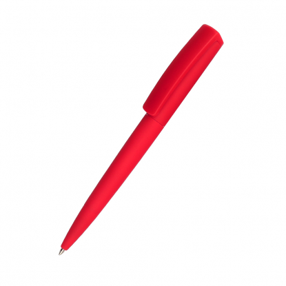 Ручка шариковая Jangle софт-тач, красная