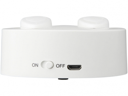 Наушники Bluetooth® беспроводные с зарядным чехлом, белый, выключатель и разъем