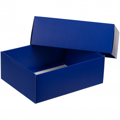 Коробка с окном InSight, синяя, в открытом виде