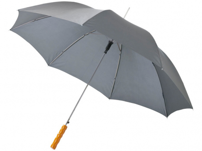 Зонт-трость Lisa, полуавтомат, серый
