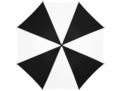 Зонт-трость Barry, полосатый, черный, купол