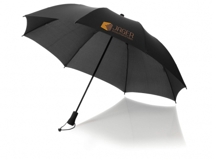 Зонт-трость Tiberio, механический, черный, пример нанесения
