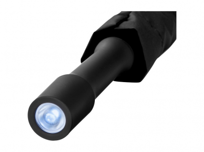 Зонт-трость Rosari Marksman, полуавтомат, чёрный, фонарик в ручке