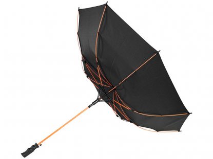 Зонт-трость Spark, полуавтомат, оранжевый, ветрозащитная система