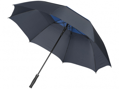 Зонт-трость вентилируемый, Balmain, полуавтомат, тёмно-синий с ярко-синим