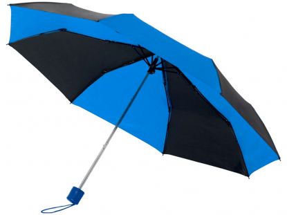 Зонт складной Spark, механический, синий с чёрным