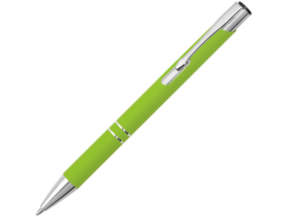Ручка металлическая шариковая Legend Gum, soft-touch, зеленое яблоко