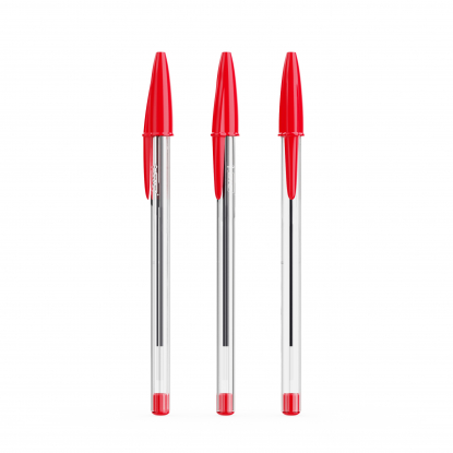 Шариковая ручка Bic Cristal Expression, красная