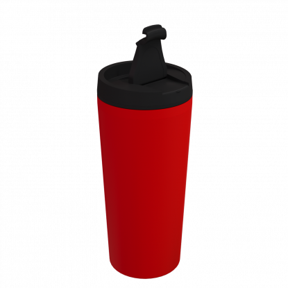 Термостакан Basic с крышкой с клапаном, красный