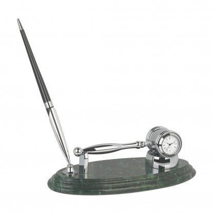 Подставка Правосудие с часами и ручкой