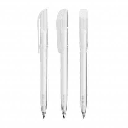 Шариковая ручка Bic Super Clip Frost, белая