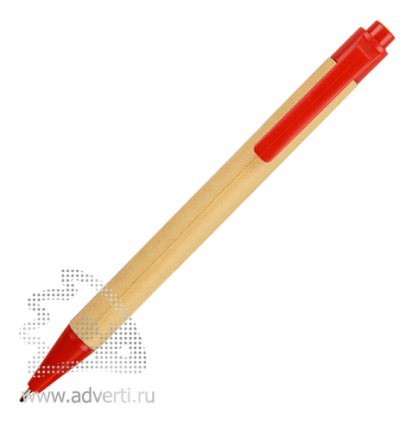 Блокнот А6 Priestly с ручкой, красный (ручка)