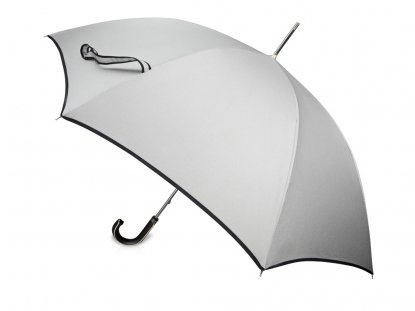 Зонт-трость Ривер Balmain, механический, серебристый, сбоку