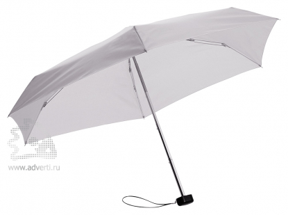 Зонт складной Stella, механический, 5 сложений, серый