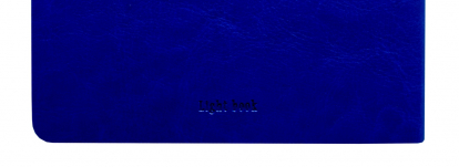 Блокнот Light book А5, синий, оранжевый обрез, оборотная сторона