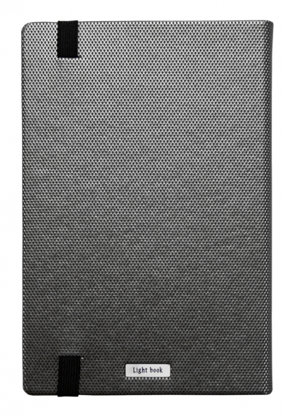 Блокнот Light book А5, серый, оборотная сторона