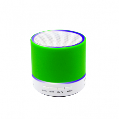 Беспроводная Bluetooth колонка Attilan, зелёная, с подсветкой
