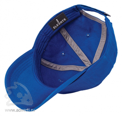 Бейсболка Apex, синяя, резиновый ярлык с логотипом