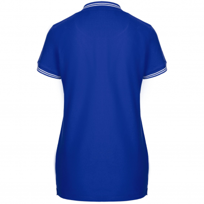 Рубашка поло женская Virma Stripes Lady, ярко-синяя, сзади