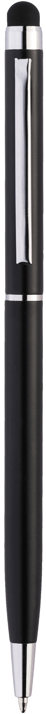 Шариковая ручка Keno Metallic, чёрная, вид спереди