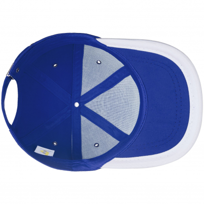 Бейсболка Bizbolka Honor, ярко-синяя с белым, вид изнутри