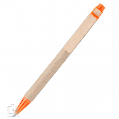 Ручка шариковая Wandy, оранжевая, клип