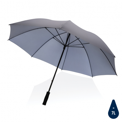 Зонт-антишторм Impact из RPET AWARE™, d130 см, темно-серый 